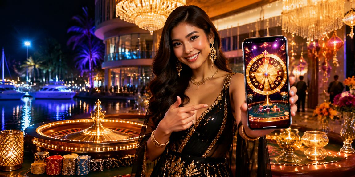 Permainan roulette di Langkawi dengan suasana moden bergaya Melayu