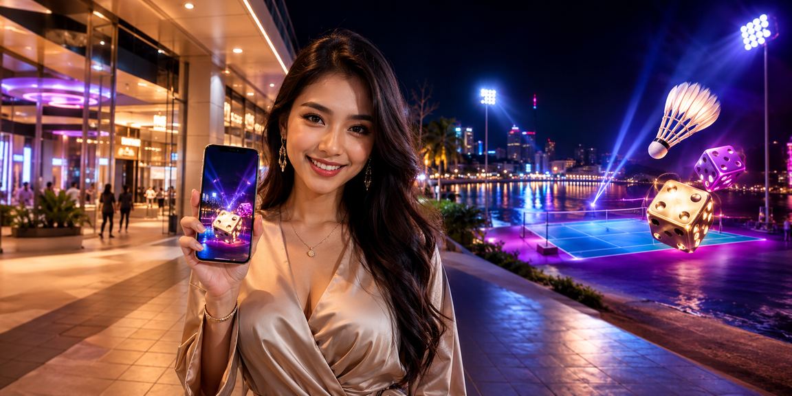 Permainan dadu Malaysia dengan gaya rekabentuk Melayu moden dalam persekitaran mudah alih